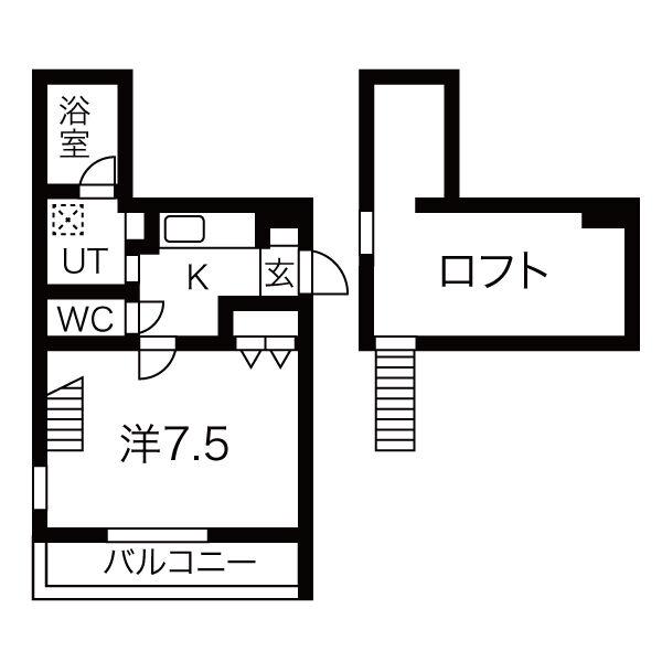 IN STYLE DOTOKU(1K/1階)の間取り写真