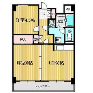 リアライズ栄(2LDK/7階)の間取り写真