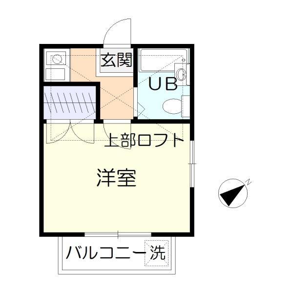 レオパレス松戸第7(1K/2階)の間取り写真