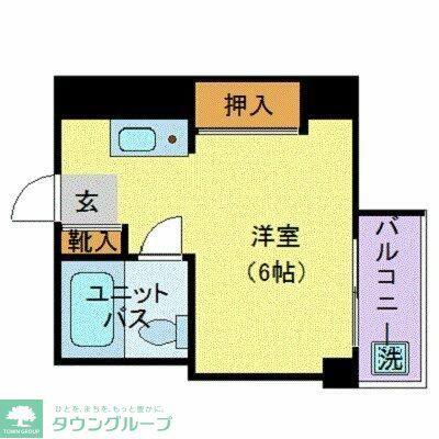 第1大松ビル(ワンルーム/4階)の間取り写真