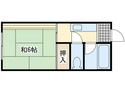 サンホーム金村(1K/1階)の間取り写真