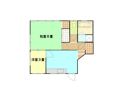 奈木荘(2DK/1階)の間取り写真