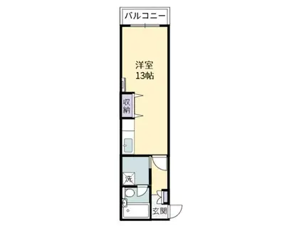 カサローゼ東本町(ワンルーム/3階)の間取り写真
