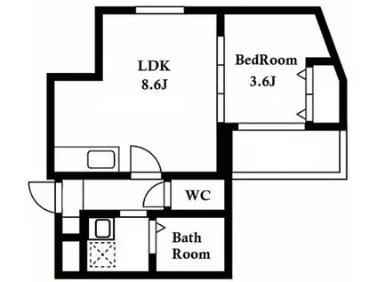 MOVE野並(1LDK/3階)の間取り写真