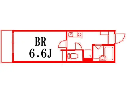 ワイズ横浜上大岡(1K/2階)の間取り写真