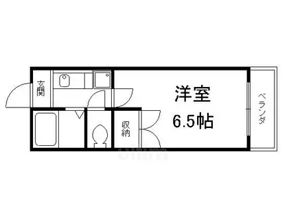 メゾン桃栄II(1K/2階)の間取り写真