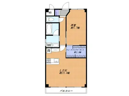 工藤ビル(1SLDK/2階)の間取り写真