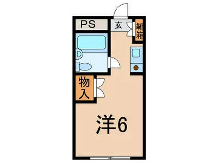 シティアビタ溝の口II-A(ワンルーム/2階)の間取り写真