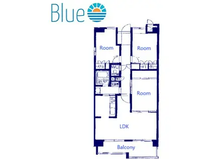 パークリッジ湘南茅ヶ崎(3LDK/7階)の間取り写真