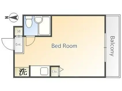 マージュ高円寺(ワンルーム/3階)の間取り写真