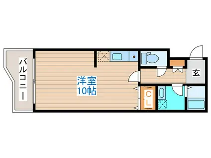 グラナイト414(ワンルーム/1階)の間取り写真