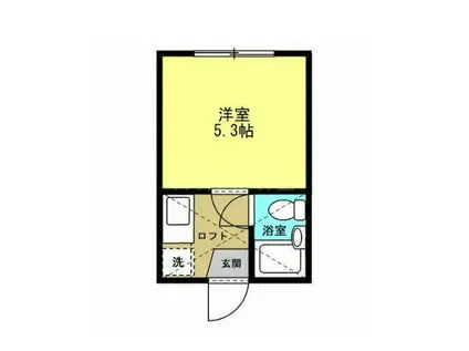 RARA相模原NO.5(1K/1階)の間取り写真