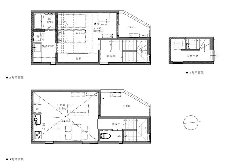 DE MACHI MAISON(1LDK/1階)の間取り写真