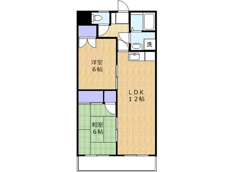 セントラルマンション志木(2LDK/2階)の間取り写真