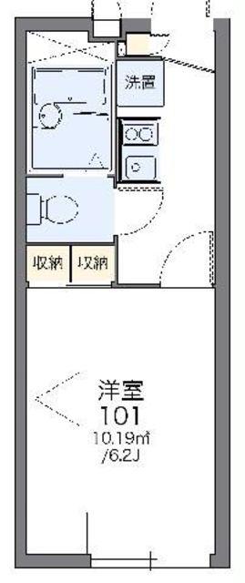 レオパレスアーク M I(1K/1階)の間取り写真