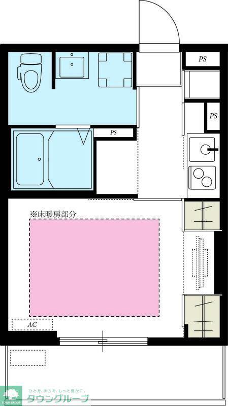 リブリ・花見堂(1K/2階)の間取り写真