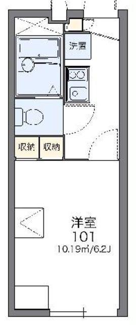 レオパレス和(1K/2階)の間取り写真