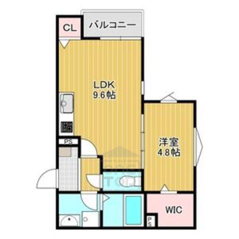 GRAN TOYONAKA(1LDK/1階)の間取り写真