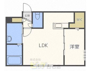 CAVIAR56(1LDK/3階)の間取り写真