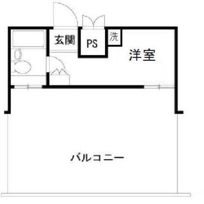 ダイヤモンドレジデンス新宿(ワンルーム/5階)の間取り写真