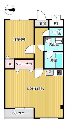 アイ・ビービル(1LDK/3階)の間取り写真