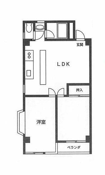 シティレジデンス(2LDK/3階)の間取り写真