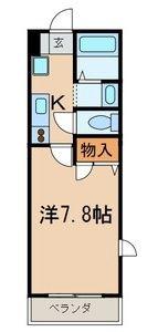 レッドコート(1K/3階)の間取り写真