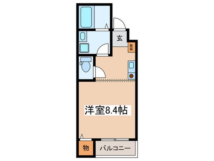 小田原浜町プラザ(ワンルーム/1階)の間取り写真