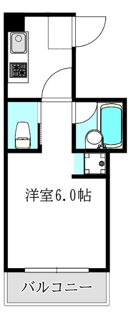 ひかりマンション(1K/2階)の間取り写真