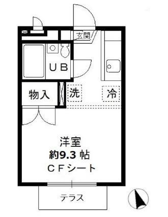 グレイス久我山(ワンルーム/1階)の間取り写真