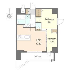S-RESIDENCE高岳CLARITY(2LDK/4階)の間取り写真