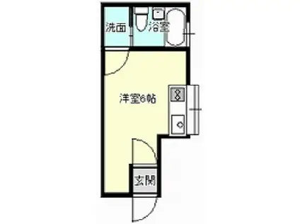 EVONORISON(ワンルーム/1階)の間取り写真