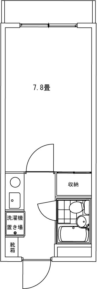 17ノヨネコーポ船堀(ワンルーム/2階)の間取り写真