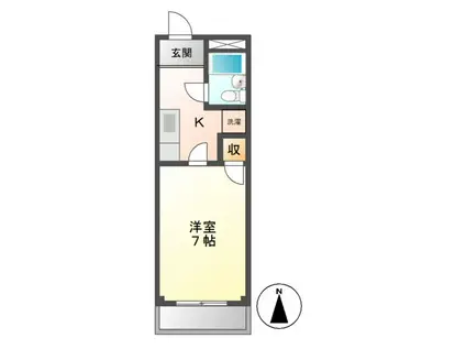 パークシャトー玉城(1K/3階)の間取り写真