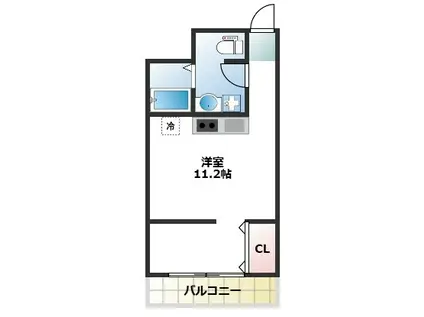 GRADITO千林大宮(ワンルーム/3階)の間取り写真