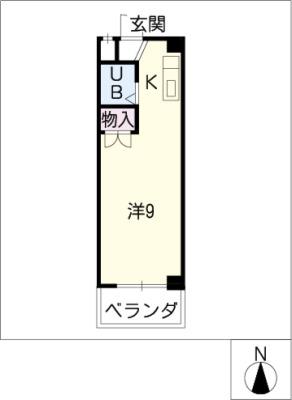 ダイコウビル(ワンルーム/6階)の間取り写真
