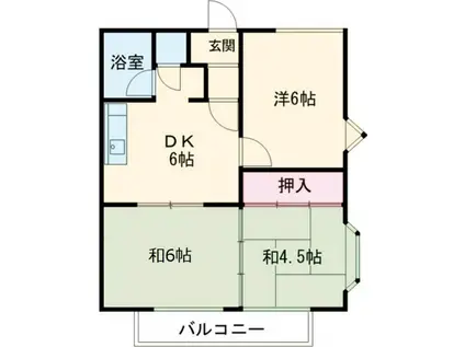 ロイヤルハイツ(3DK/2階)の間取り写真