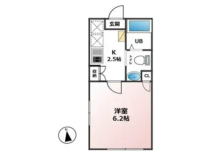 GRENADE横須賀(1K/1階)の間取り写真