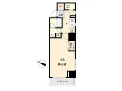 KDX定禅寺通レジデンス(1K/5階)の間取り写真