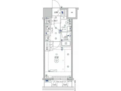 セジョリ板橋坂下(1K/2階)の間取り写真