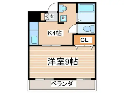 高橋マンション(1K/2階)の間取り写真