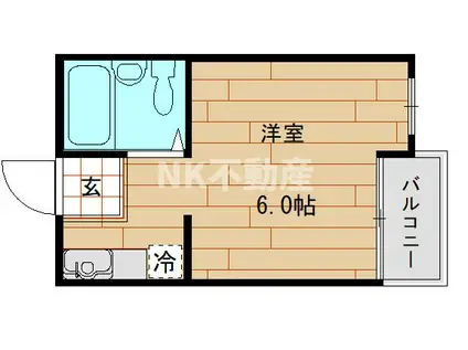 メゾン松村(ワンルーム/3階)の間取り写真