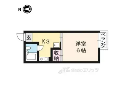 スッデンテンハイムベーレン(1K/1階)の間取り写真