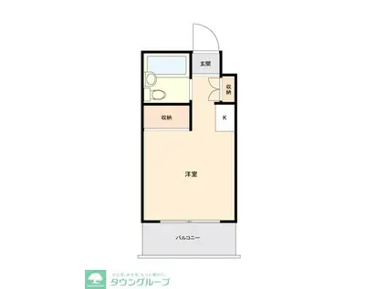 エル・ヴィーナ朝霞(ワンルーム/4階)の間取り写真