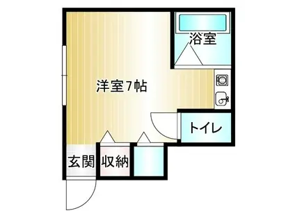 セゾン花水木(ワンルーム/2階)の間取り写真