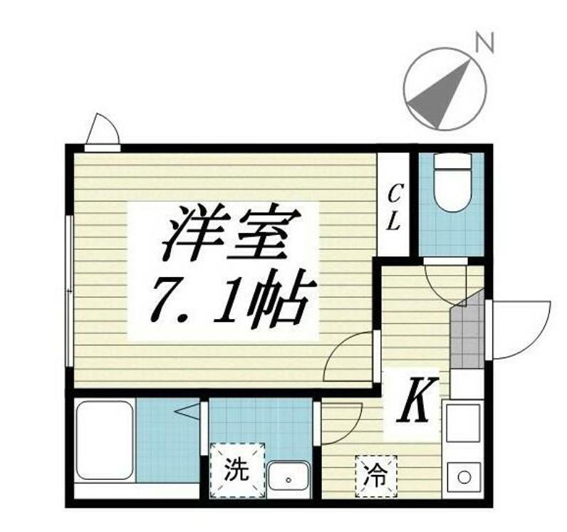 LE GRAND MAITA(1K/2階)の間取り写真