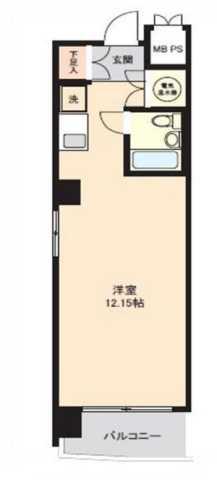 ドルミ大塚(ワンルーム/8階)の間取り写真