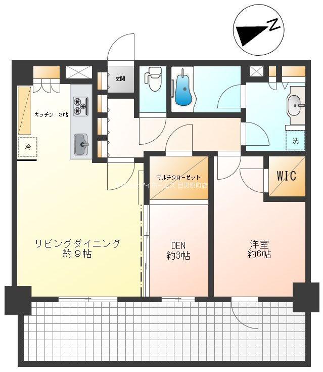 パークタワー西新宿エムズポート(1SLDK/7階)の間取り写真