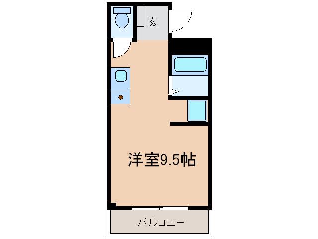 サンコーポ八幡(ワンルーム/3階)の間取り写真