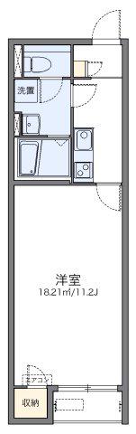 レオネクストクレール国分寺(1K/2階)の間取り写真